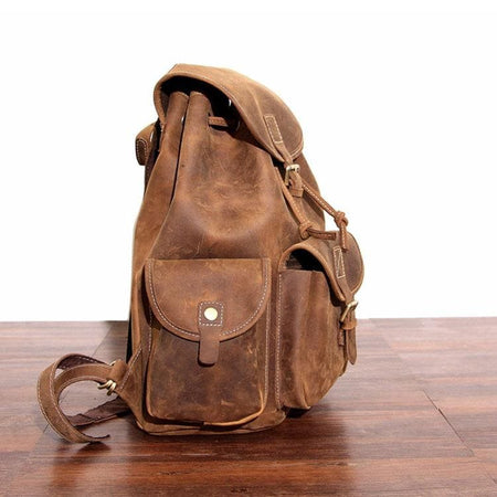 The Asmund Backpack | Genuine Leather Rucksack - Drakoi Marketplace