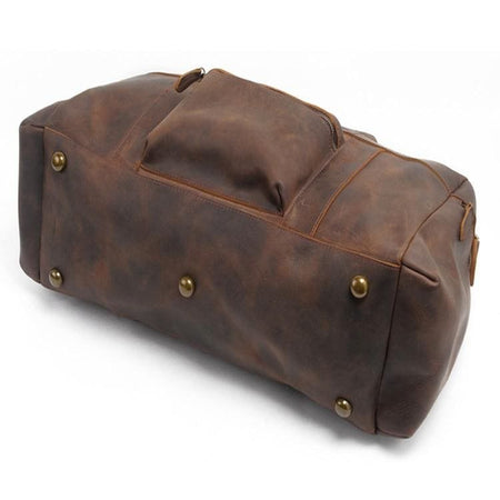 The Asta Weekender | Handcrafted Leather Duffle Bag - Drakoi Marketplace