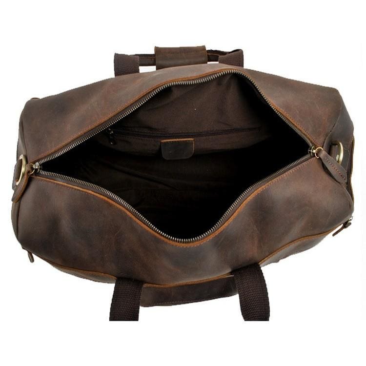 The Asta Weekender | Handcrafted Leather Duffle Bag - Drakoi Marketplace