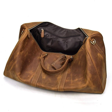 The Bjarke Weekender | Handcrafted Leather Duffle Bag - Drakoi Marketplace