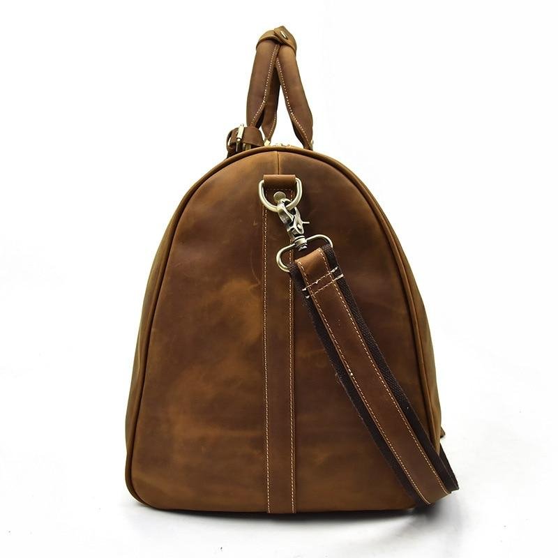 The Bjarke Weekender | Handcrafted Leather Duffle Bag - Drakoi Marketplace