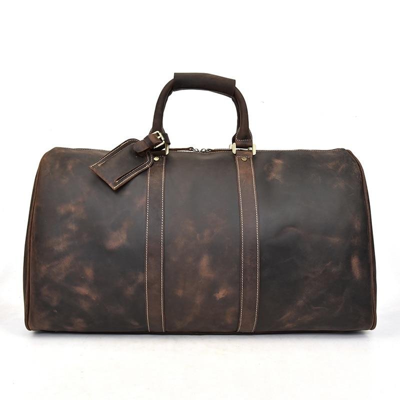 The Bjarke Weekender | Handcrafted Leather Duffle Bag - Drakoi Marketplace