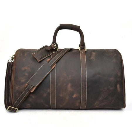 The Bjarke Weekender | Handcrafted Leather Duffle Bag - Drakoi Marketplace