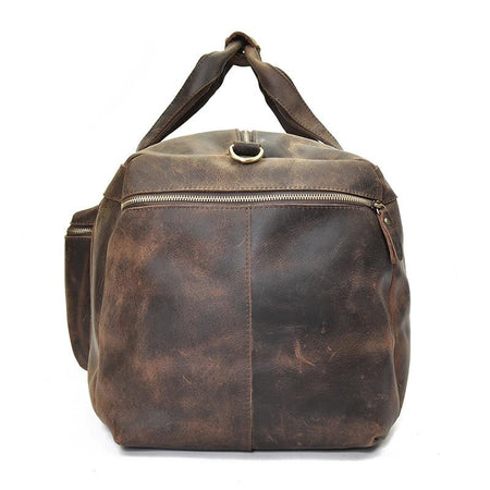 The Colden Duffle Bag | Large Capacity Leather Weekender - Drakoi Marketplace