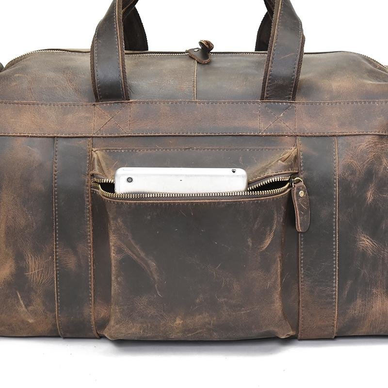 The Colden Duffle Bag | Large Capacity Leather Weekender - Drakoi Marketplace