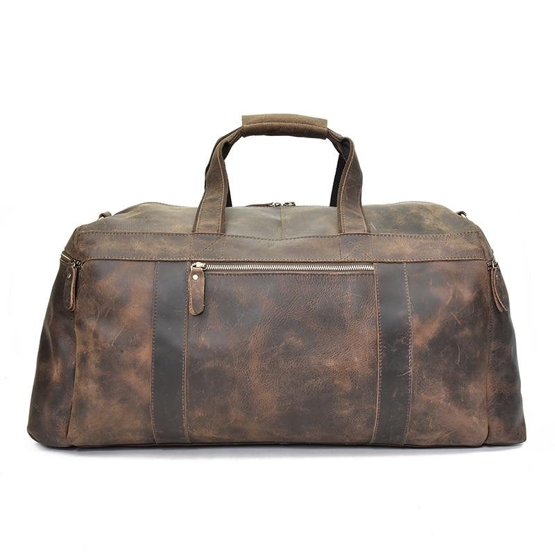 The Colden Duffle Bag | Large Capacity Leather Weekender - Drakoi Marketplace