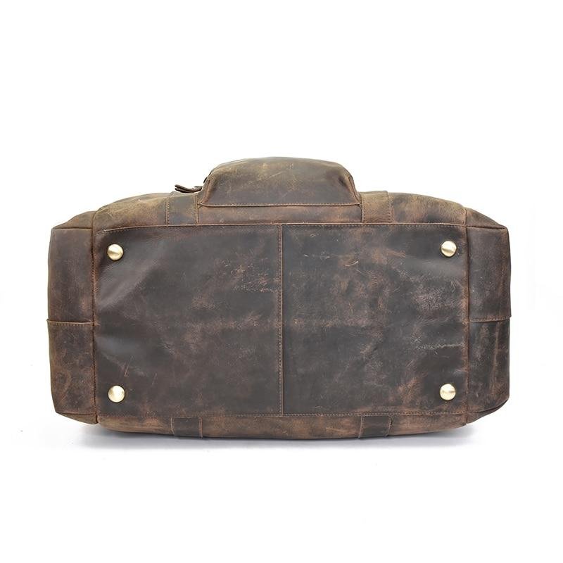 The Colden Duffle Bag | Large Capacity Leather Weekender - Drakoi Marketplace