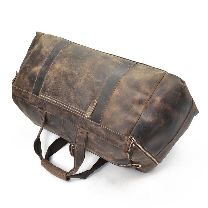 The Colden Duffle Bag | Large Capacity Leather Weekender - Drakoi Marketplace