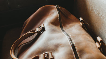 The Dagny Weekender | Large Leather Duffle Bag - Drakoi Marketplace