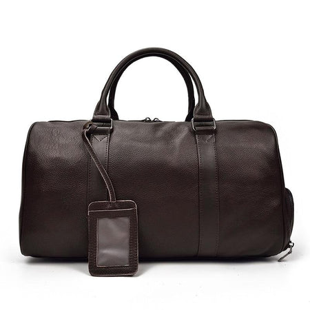 The Endre Weekender | Vintage Leather Duffle Bag - Drakoi Marketplace