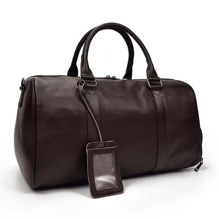 The Endre Weekender | Vintage Leather Duffle Bag - Drakoi Marketplace