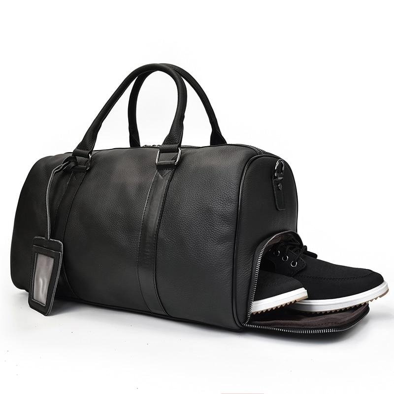 The Endre Weekender | Vintage Leather Duffle Bag - Drakoi Marketplace