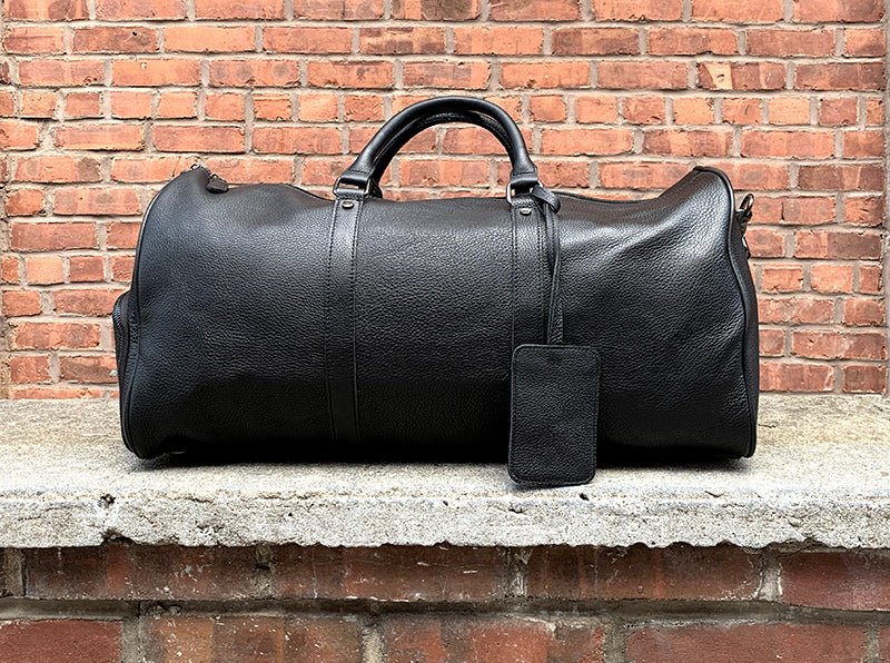 The Endre Weekender | Vintage Leather Duffle Bag - Drakoi Marketplace