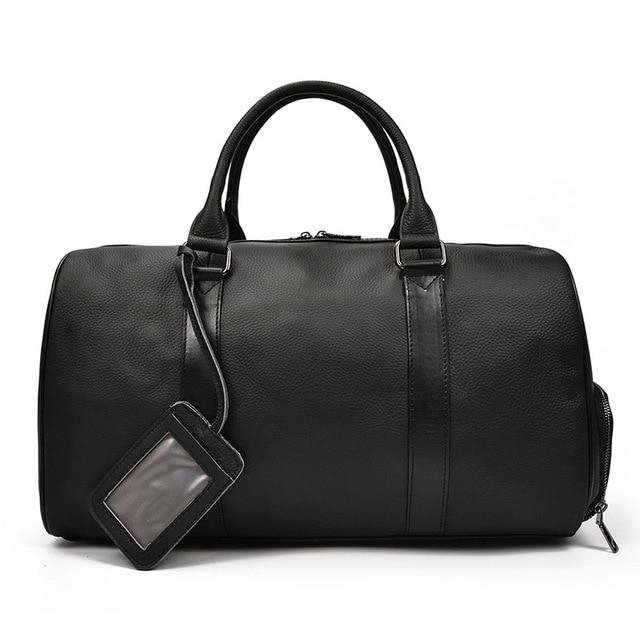 The Endre Weekender | Vintage Leather Duffle Bag - Drakoi Marketplace