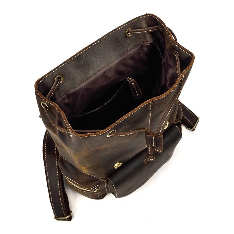 The Hagen Backpack | Vintage Leather Backpack - Drakoi Marketplace