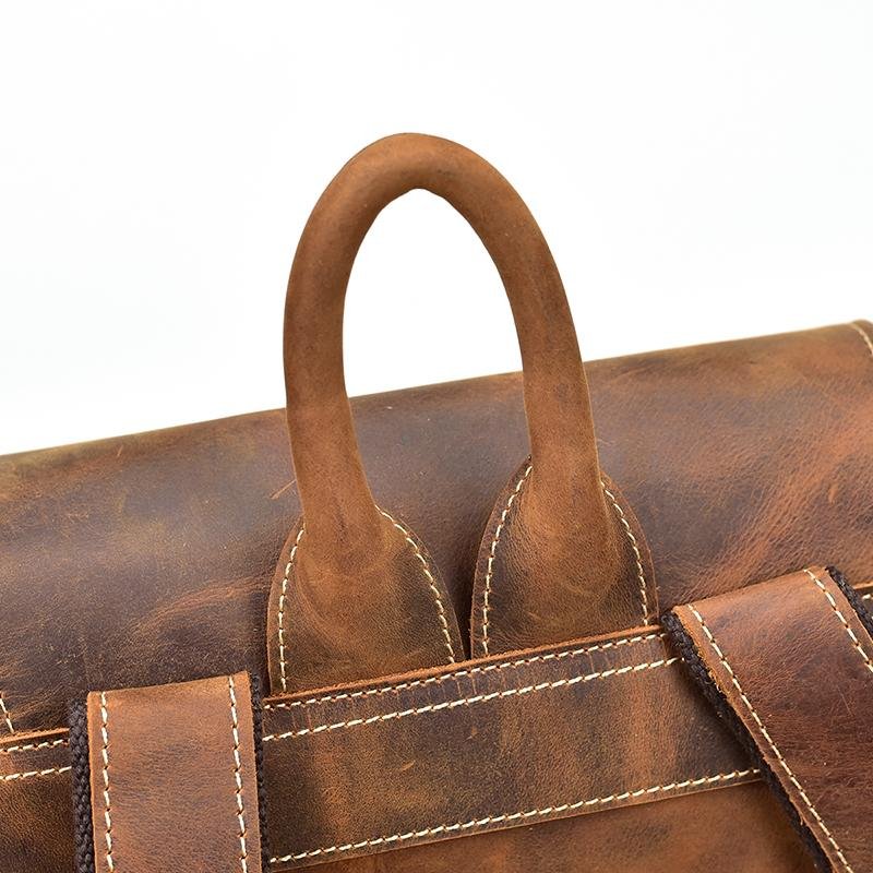 The Hagen Backpack | Vintage Leather Backpack - Drakoi Marketplace