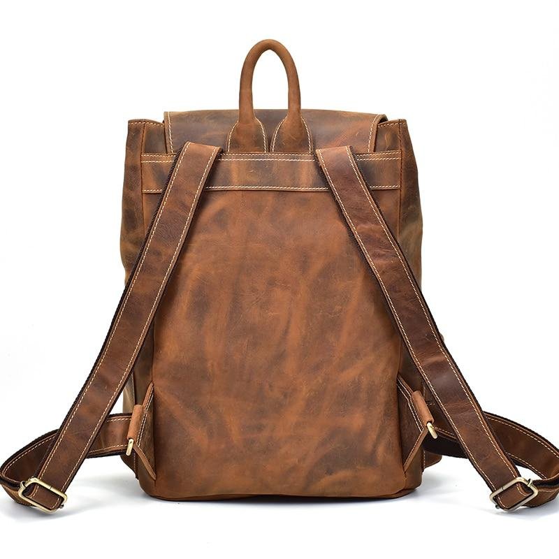 The Hagen Backpack | Vintage Leather Backpack - Drakoi Marketplace