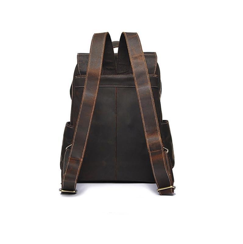 The Helka Backpack | Genuine Vintage Leather Backpack - Drakoi Marketplace