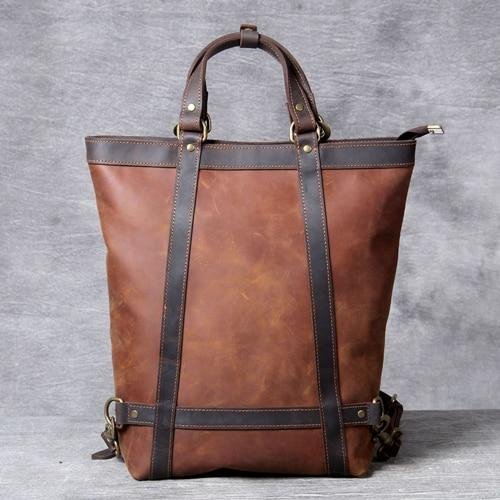 The Icarus | Handmade Vintage Leather Backpack - Drakoi Marketplace