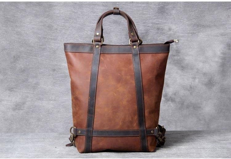 The Icarus | Handmade Vintage Leather Backpack - Drakoi Marketplace