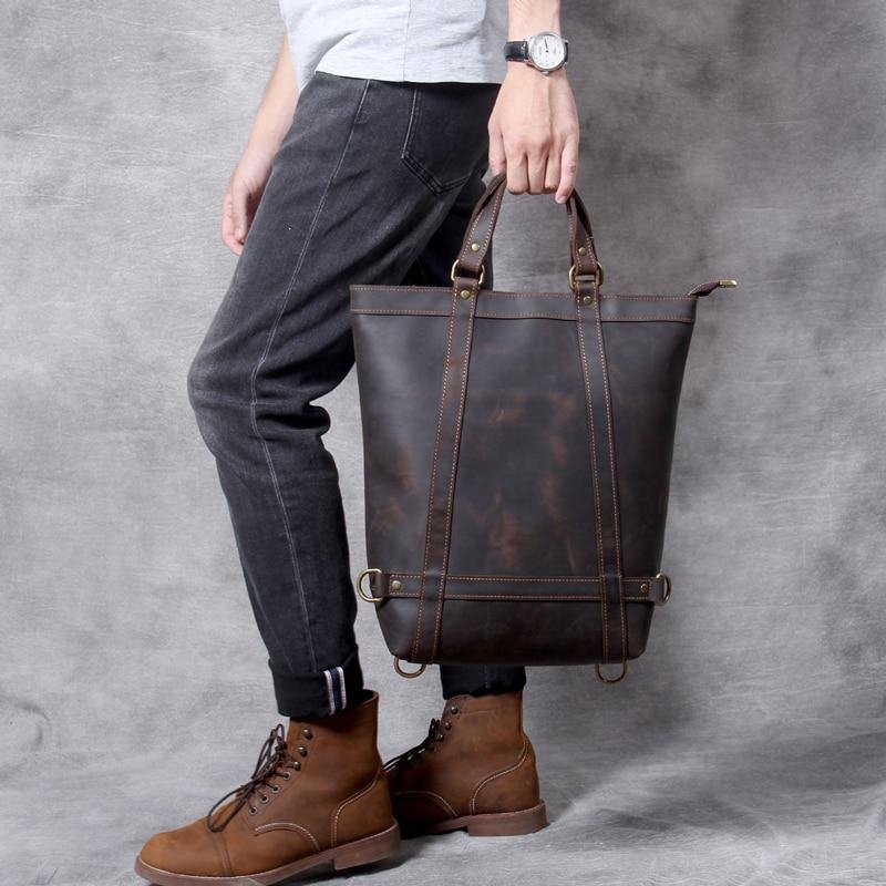 The Icarus | Handmade Vintage Leather Backpack - Drakoi Marketplace