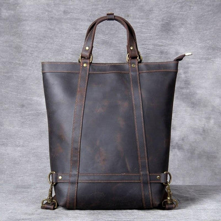 The Icarus | Handmade Vintage Leather Backpack - Drakoi Marketplace