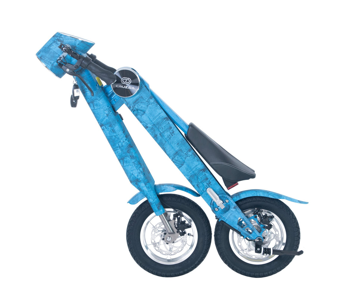 The Limited Edition Cruzaa Electric Scooter - 45km Range & 35kmh Top Speed Cruzaa Built in Bluetooth & Speakers +USB - Denim Blue - Drakoi Marketplace