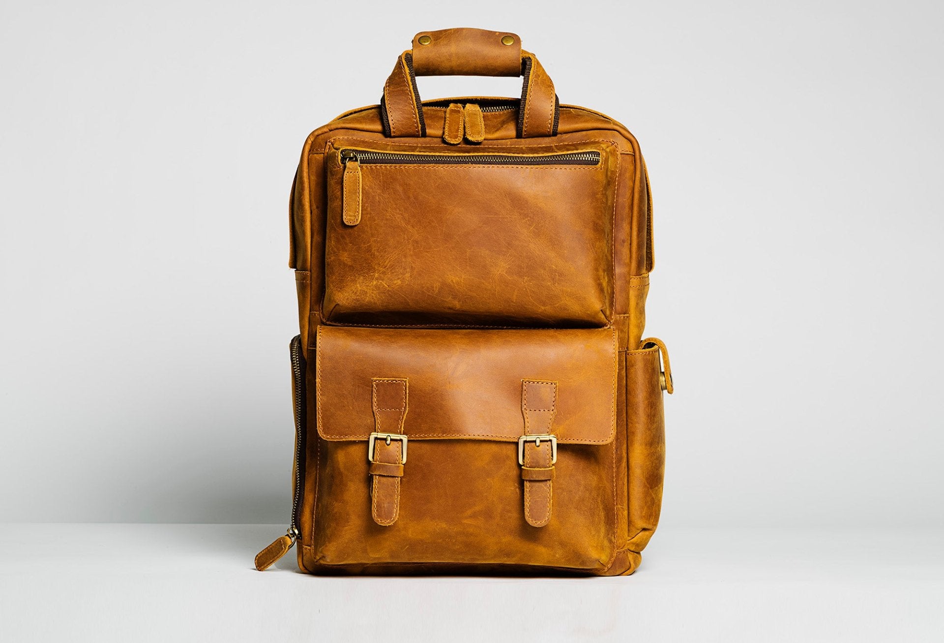 The MANN Bag | Large Capacity Leather Camera Backpack - Drakoi Marketplace