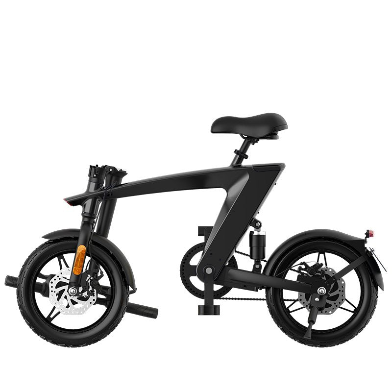 The Max foldable E-Bike Carbon Black Range 35km - Top Speed 25km/h - Drakoi Marketplace