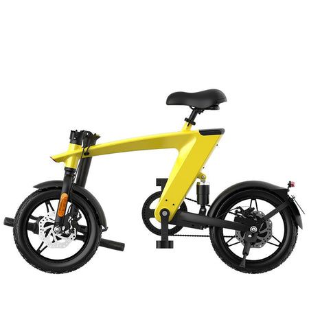 The Max foldable E-Bike Solarbeam Yellow Range 35km - Top Speed 25km/h - Drakoi Marketplace