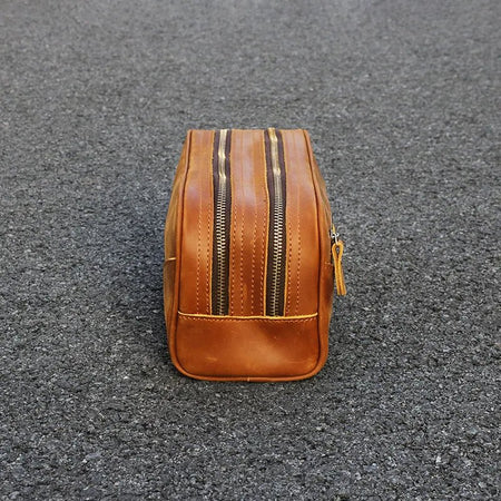 The Nomad Toiletry Bag | Genuine Leather Travel Toiletry Bag - Drakoi Marketplace