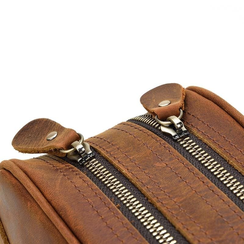 The Nomad Toiletry Bag | Genuine Leather Travel Toiletry Bag - Drakoi Marketplace