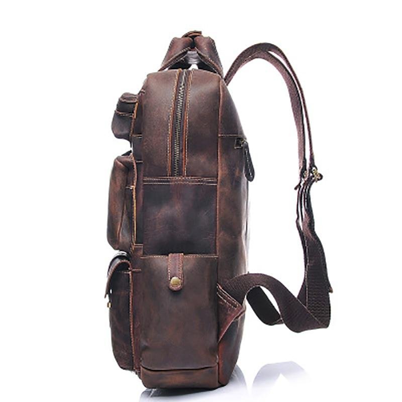 The Shelby Backpack | Handmade Genuine Leather Backpack - Drakoi Marketplace