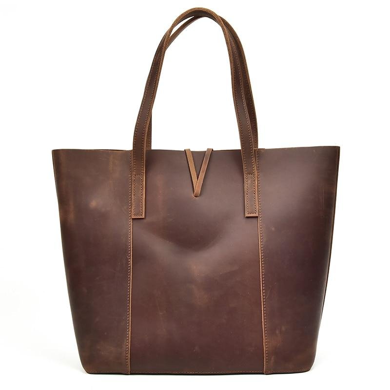 The Taavi Tote | Handcrafted Leather Tote Bag - Drakoi Marketplace