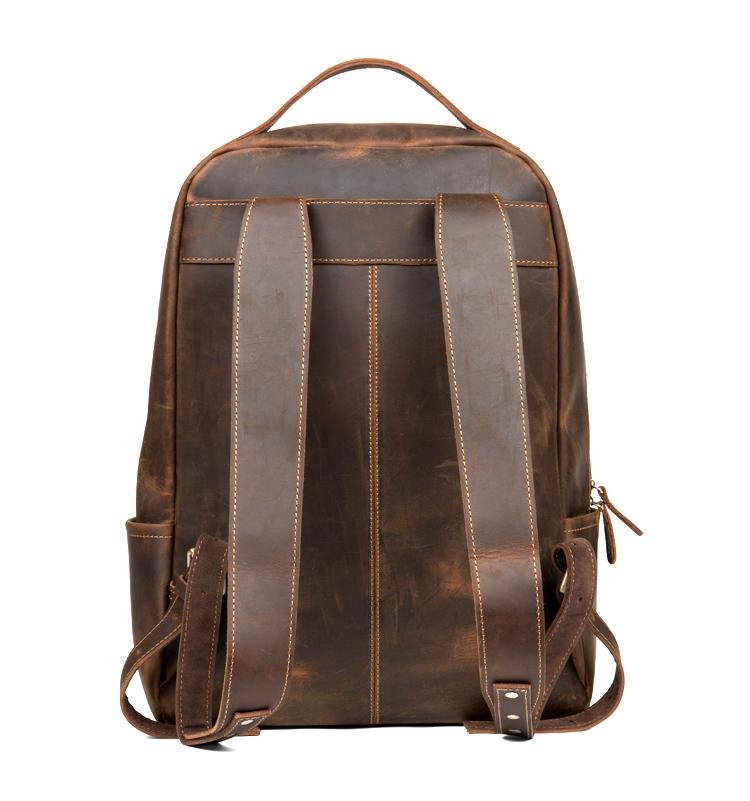 The Vernon Backpack | Genuine Vintage Leather Minimalist Backpack - Drakoi Marketplace