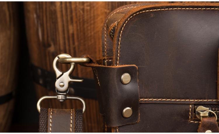 The Viggo Briefcase | Genuine Leather Messenger Bag - Drakoi Marketplace