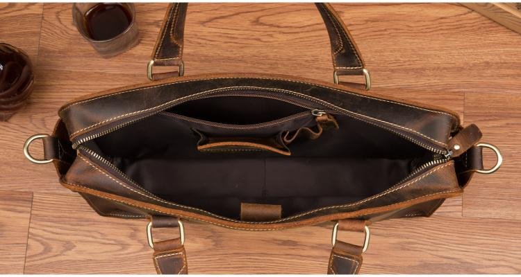 The Viggo Briefcase | Genuine Leather Messenger Bag - Drakoi Marketplace