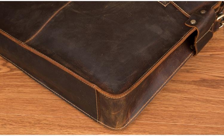 The Viggo Briefcase | Genuine Leather Messenger Bag - Drakoi Marketplace