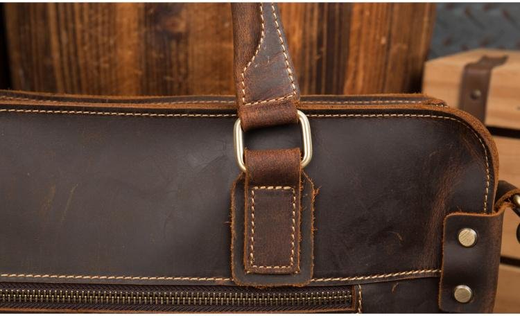 The Viggo Briefcase | Genuine Leather Messenger Bag - Drakoi Marketplace