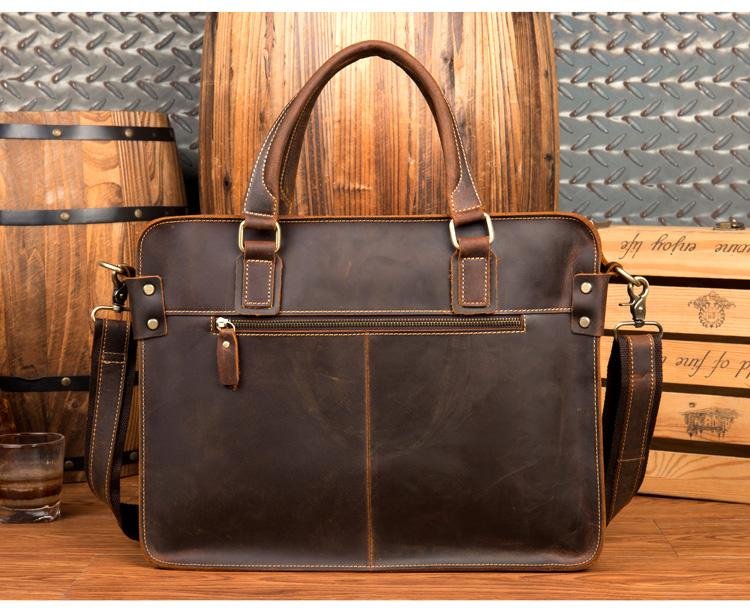 The Viggo Briefcase | Genuine Leather Messenger Bag - Drakoi Marketplace