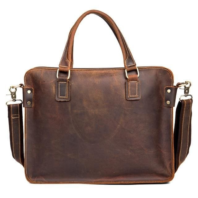 The Viggo Briefcase | Genuine Leather Messenger Bag - Drakoi Marketplace