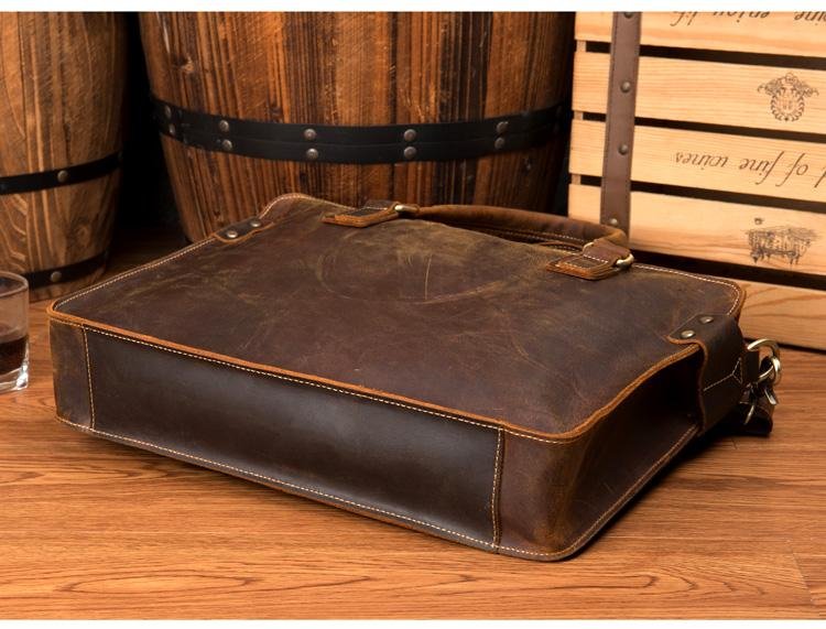 The Viggo Briefcase | Genuine Leather Messenger Bag - Drakoi Marketplace