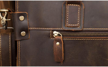 The Viggo Briefcase | Genuine Leather Messenger Bag - Drakoi Marketplace