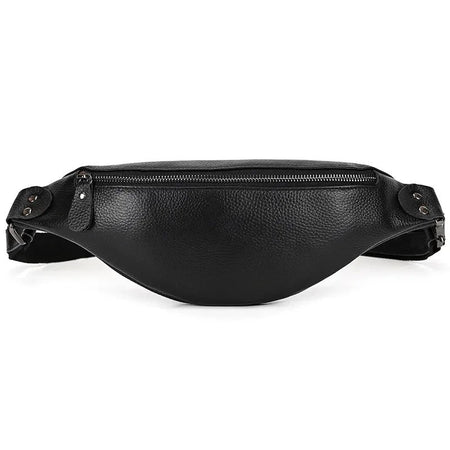 The Walcott Leather Waist Bag | Black Leather Fanny Pack - Drakoi Marketplace