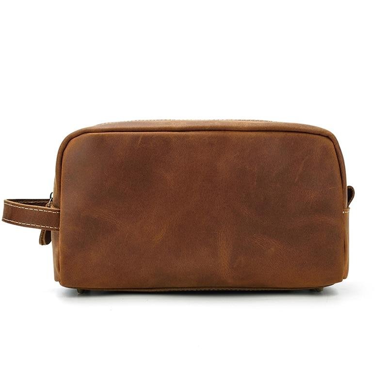 The Wanderer Toiletry Bag | Genuine Leather Toiletry Bag - Drakoi Marketplace