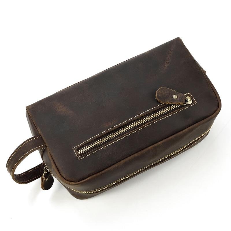 The Wanderer Toiletry Bag | Genuine Leather Toiletry Bag - Drakoi Marketplace