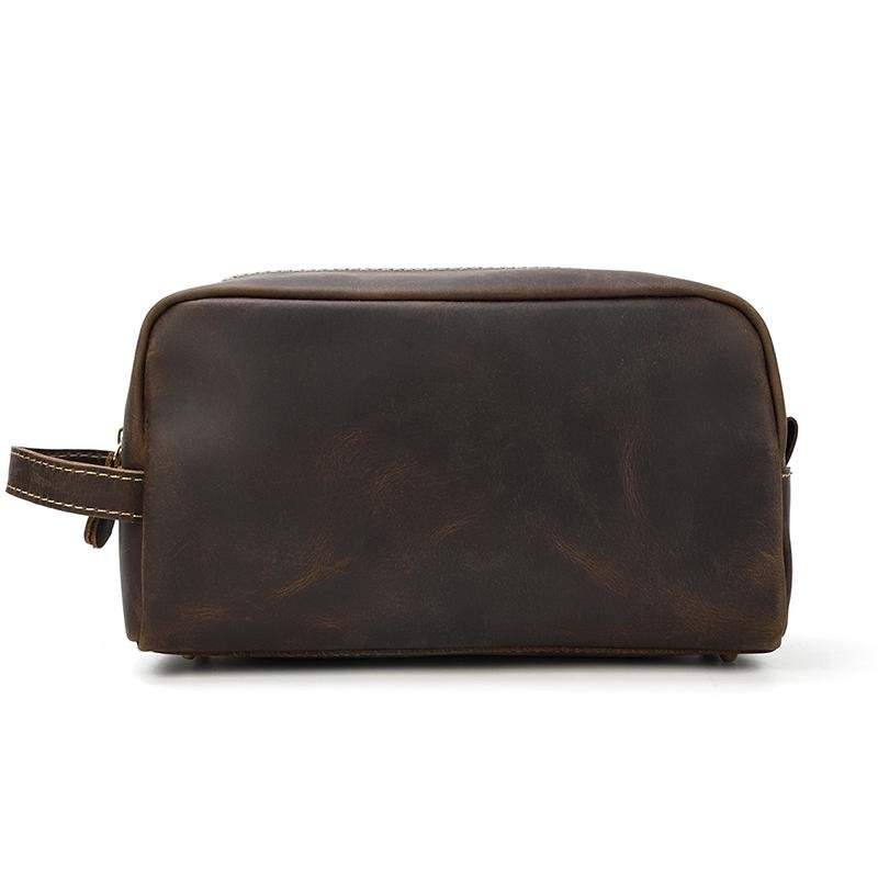 The Wanderer Toiletry Bag | Genuine Leather Toiletry Bag - Drakoi Marketplace