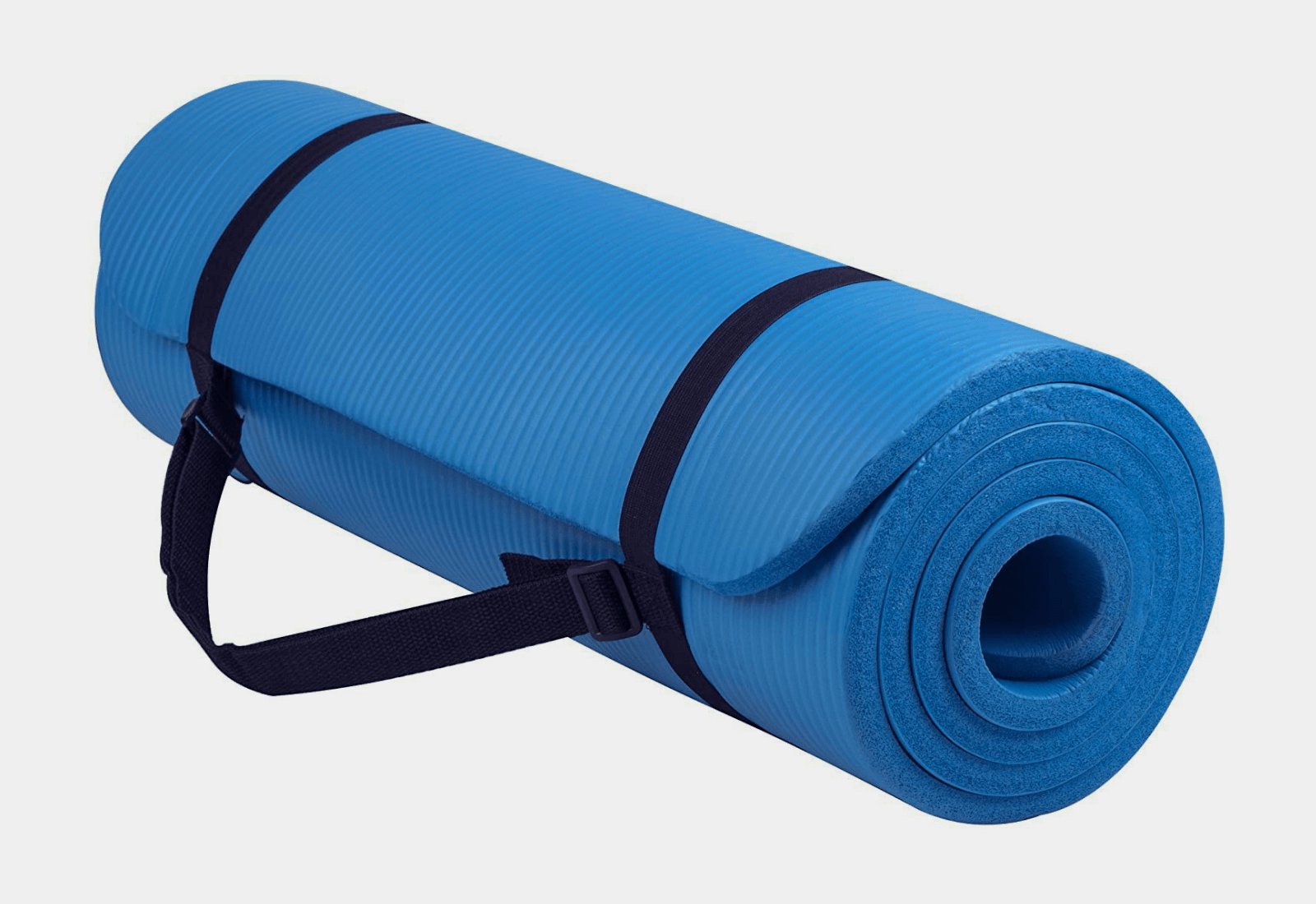 Thick Yoga and Pilates Exercise Mat with Carrying Strap - Drakoi Marketplace