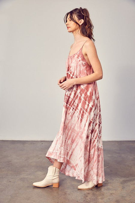 Tie-Dye Cami Maxi Dress - Drakoi Marketplace