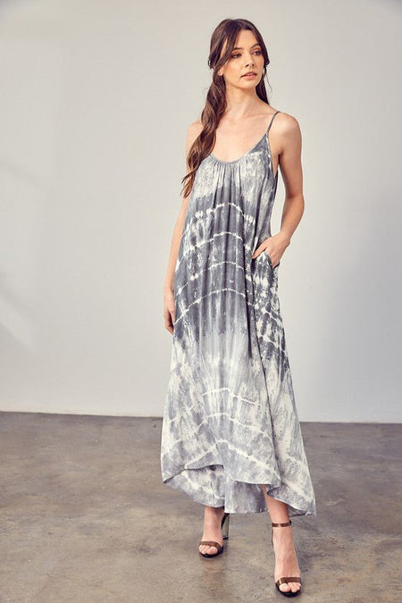 Tie-Dye Cami Maxi Dress - Drakoi Marketplace